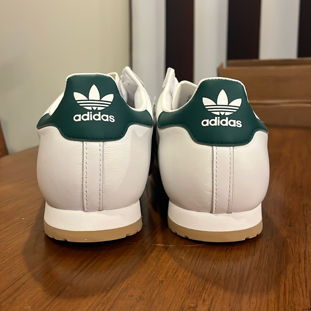 Adidas ROM CG5990 Shoes Sneakers new white green leather Mens Size 11 - Picture 9 of 15